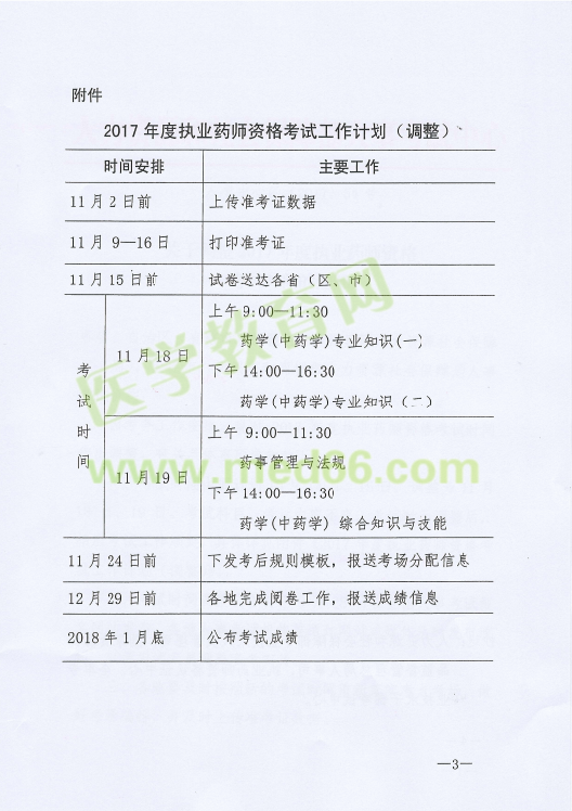 【紧急通知】2017年执业药师考试时间推迟至11月18、19日