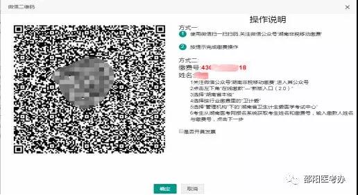 邵阳市2019年中医执业助理医师实践技能电脑端缴费入口